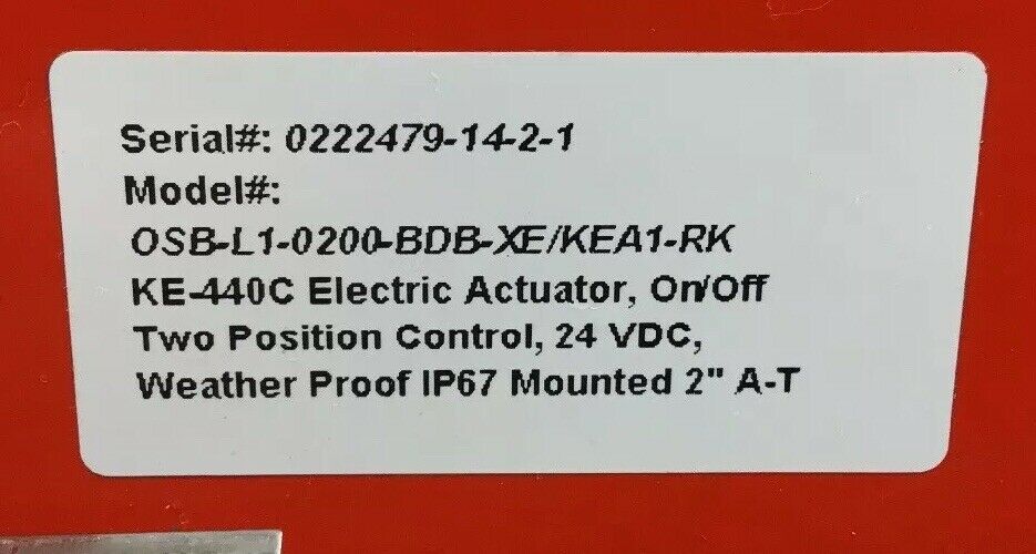 Triac Valve Controller KE-440C Electric Actuator 2 Position 24VDC    6D