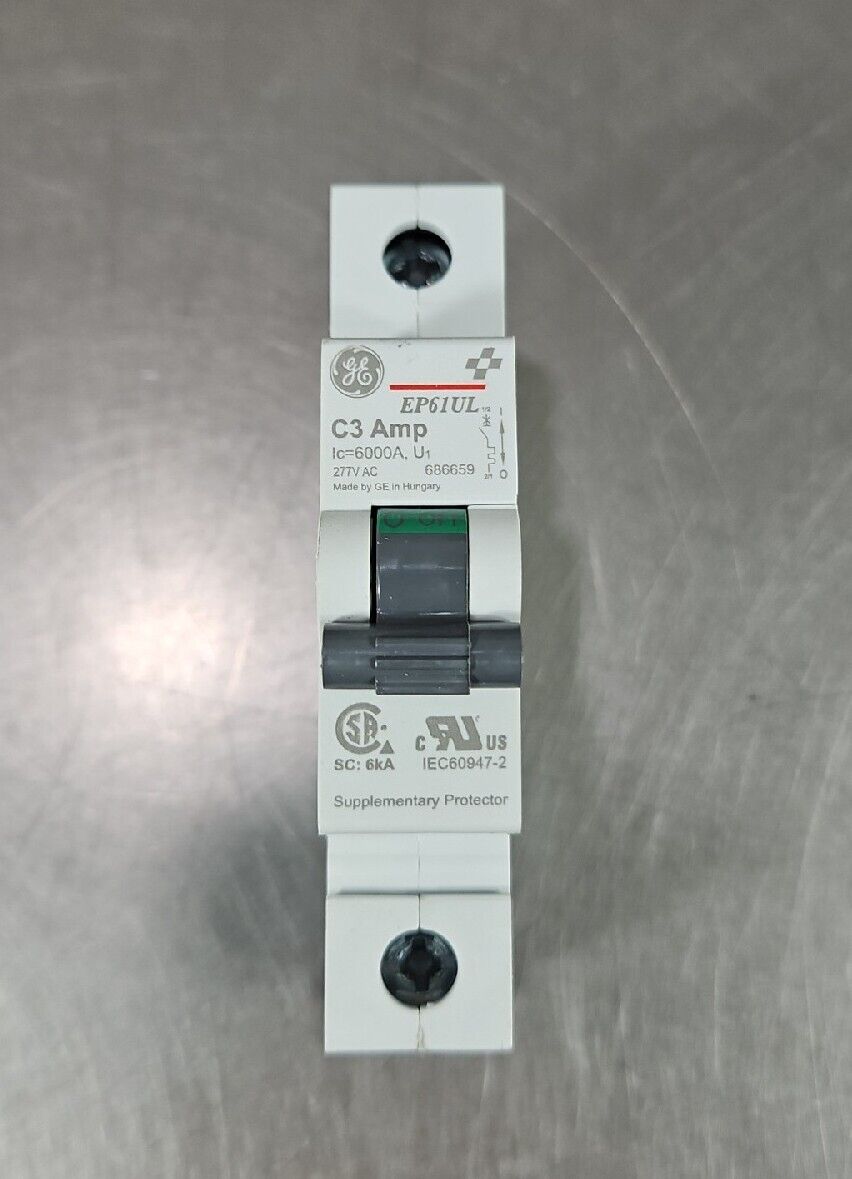 GE EP60 UL Series Miniature Circuit Breaker EP61ULC03.                  Loc 4E-2