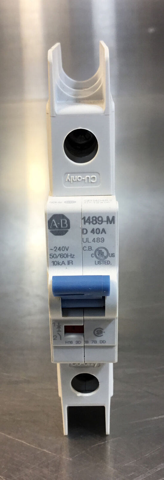 Allen Bradley  1489-M1D400  /D  1 Pole D Curve, 40A Circuit Breaker     4C