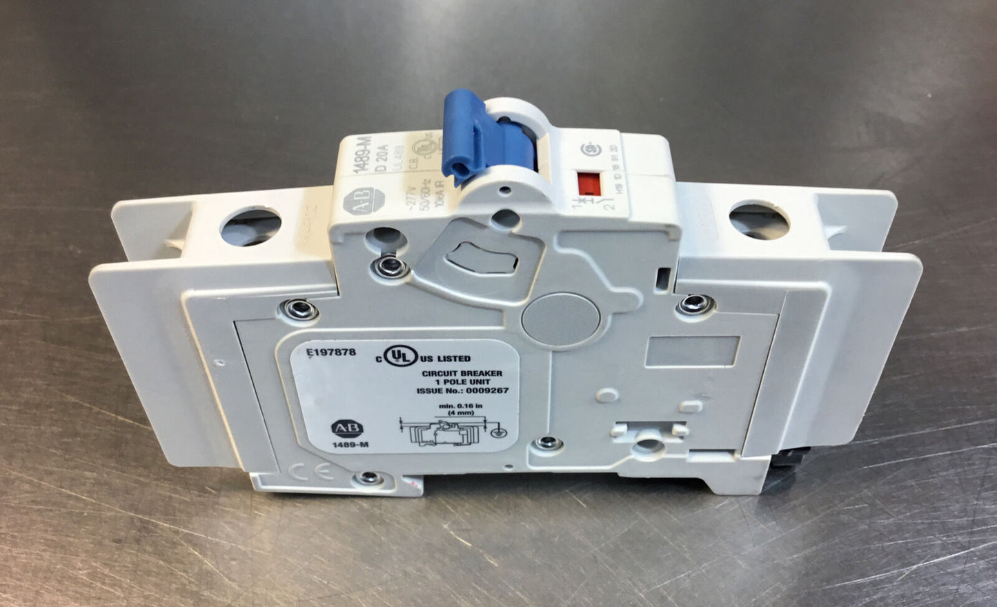 ALLEN BRADLEY  1489-M1D200  Ser. D CIRCUIT BREAKER 20A 1 Pole     4C