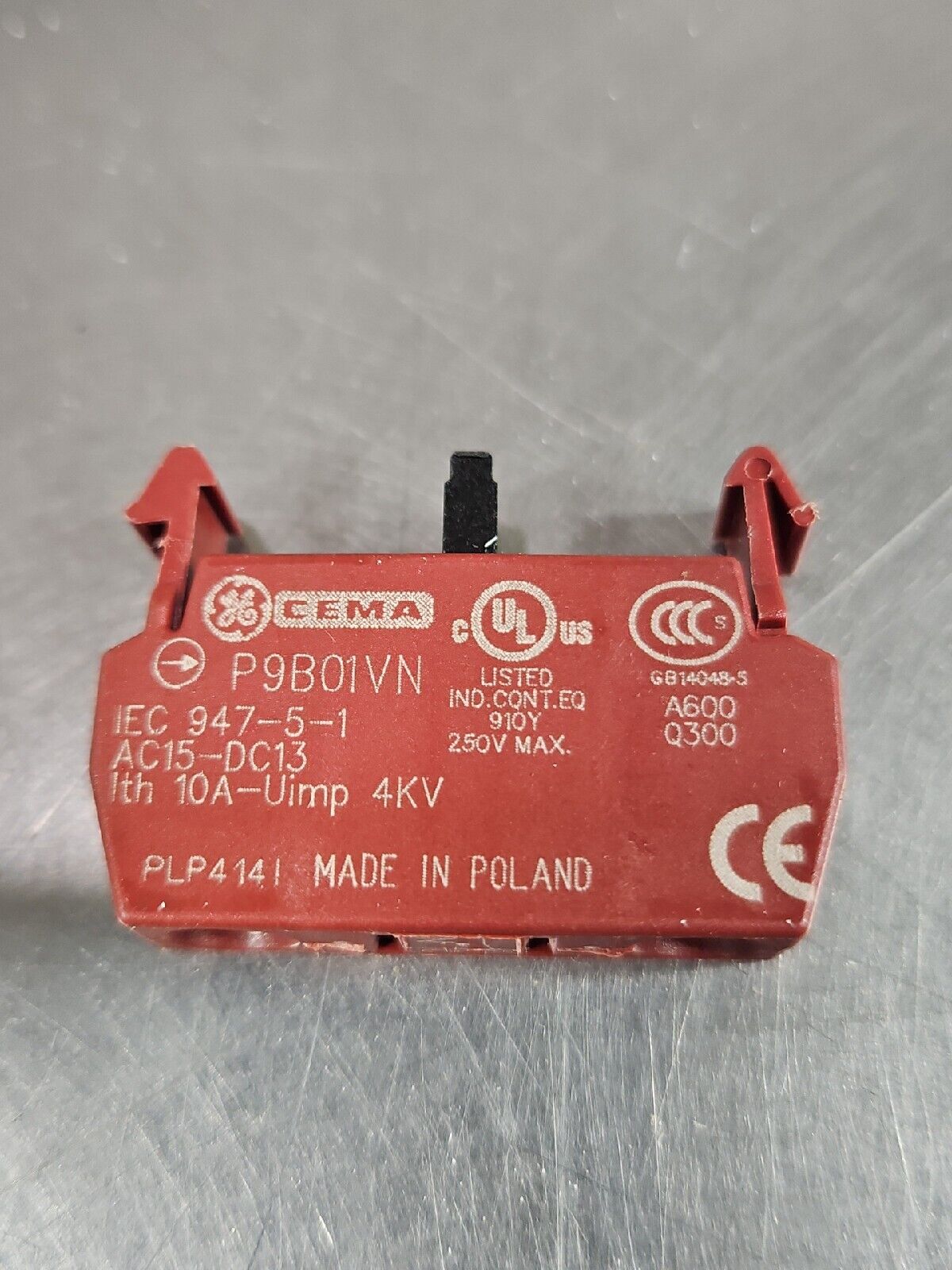 GE P9B01VN Contactor Modules - QTY 9                                    Loc 4E-5