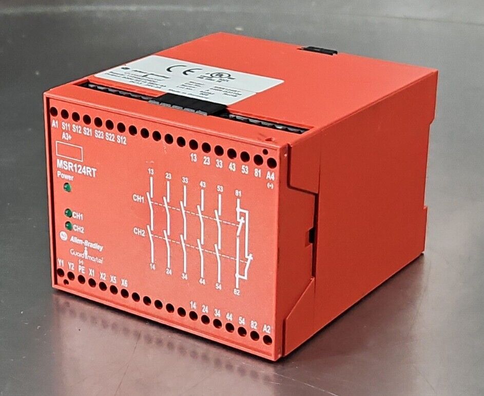 Allen-Bradley MSR124RT Ser A. 440R-G23108 Monitoring Safety Relay.         3B-19