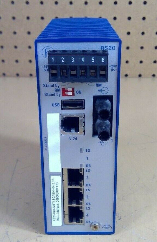Hirschmann RS20 Rail Switch RS20-0400M4T1SDAEHH04.2.05                        3H