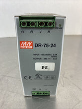 Load image into Gallery viewer, New Meanwell DR-75-24 3.2 Amp 24 Volt Switching Power Supply           4D
