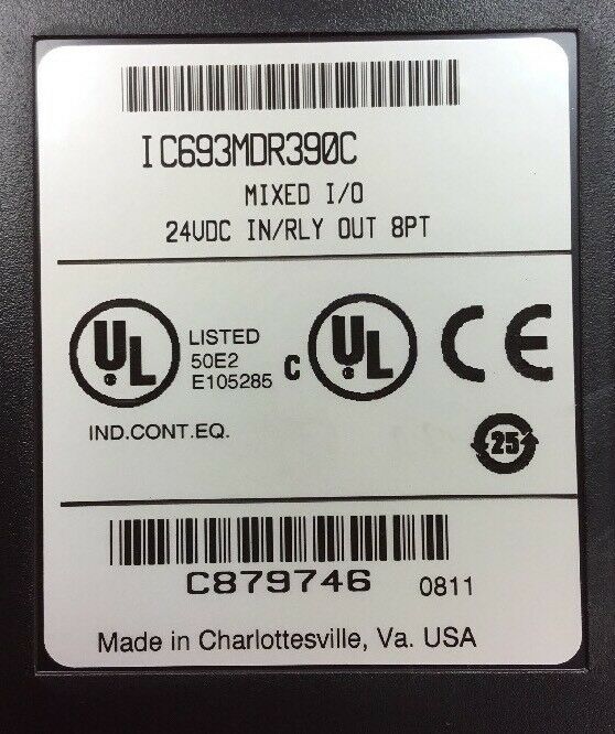 GE Fanuc Base 10-Slot PLC, IC693CHS391M, EMI Enhanced, See Description     3E-11