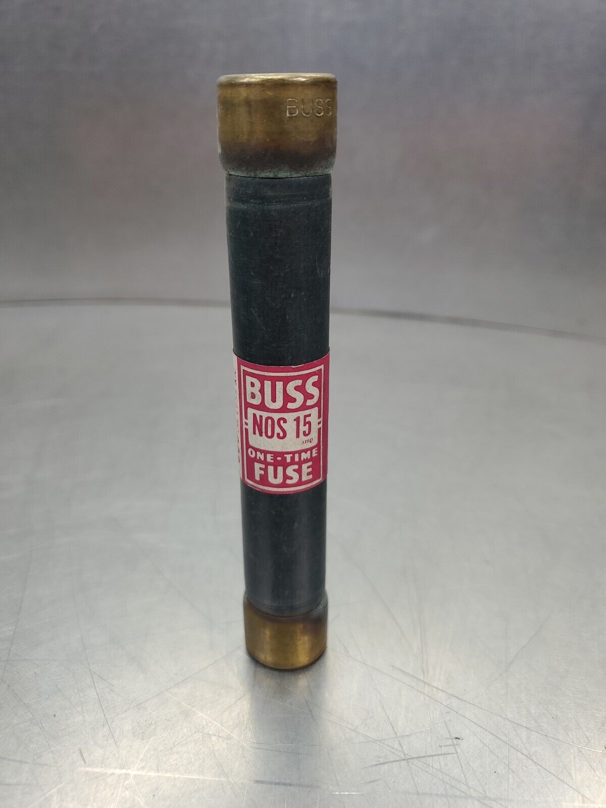 BUSS NOS15 One-Time Fuse, 600VAC 15AMP.                                 4D-BOX#5