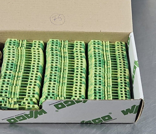 Wago 279-907 Conductor Ground Terminal Block - Box with 75.             Loc3E-13