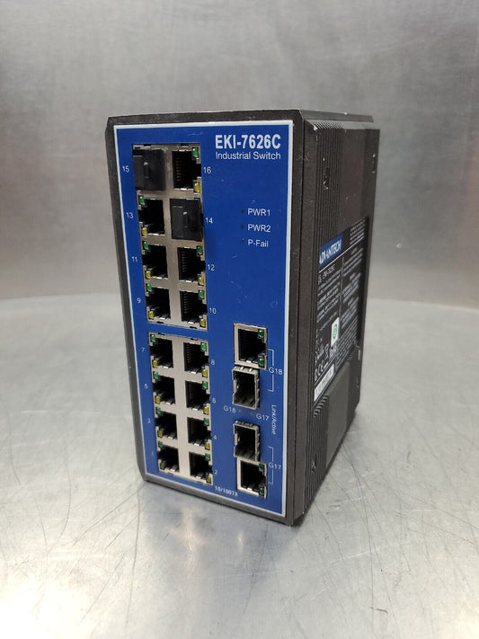 ADVANTECH EKI-7626C 16-port 10/100Base-TX & 2-port 10/100/1000Base-TX/SFP   3A-9