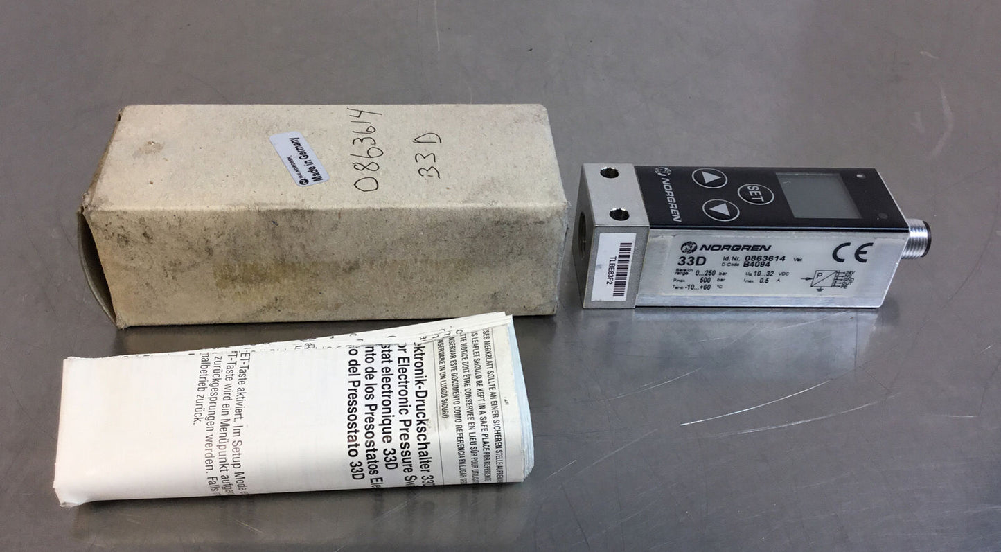 Norgren  0863614  Pressure Switch  33D   6D