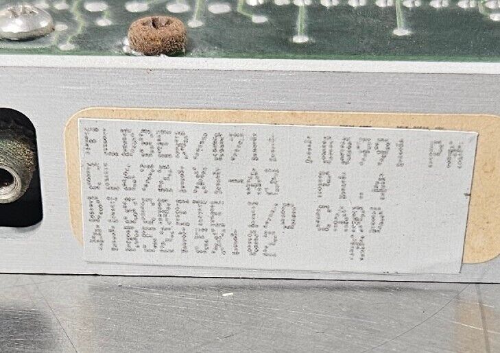 EMERSON FLDSER/0711 (CL6721XI-A3) Discrete I/O Card                     Loc 3C-8