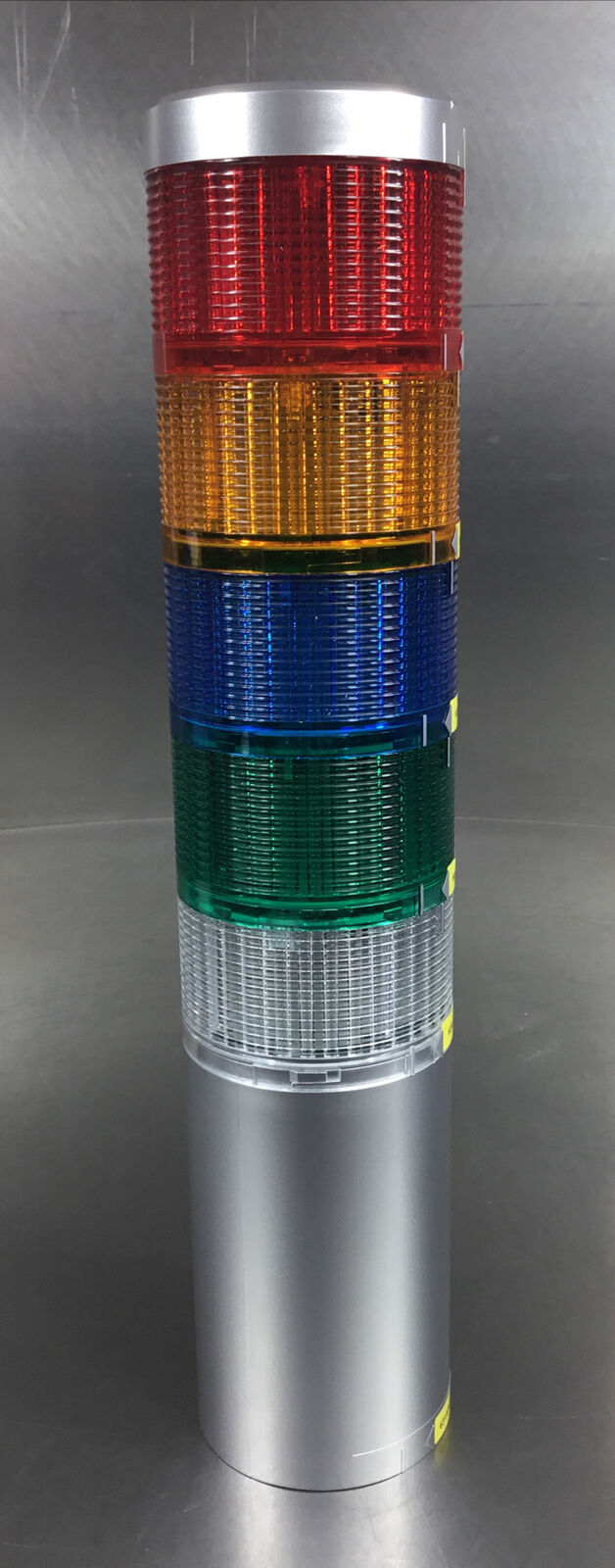 Patlite LED Stk Light LU7-02 + LU7-E Clear,Amber,Green,Blue & Red Warnings 3E-27