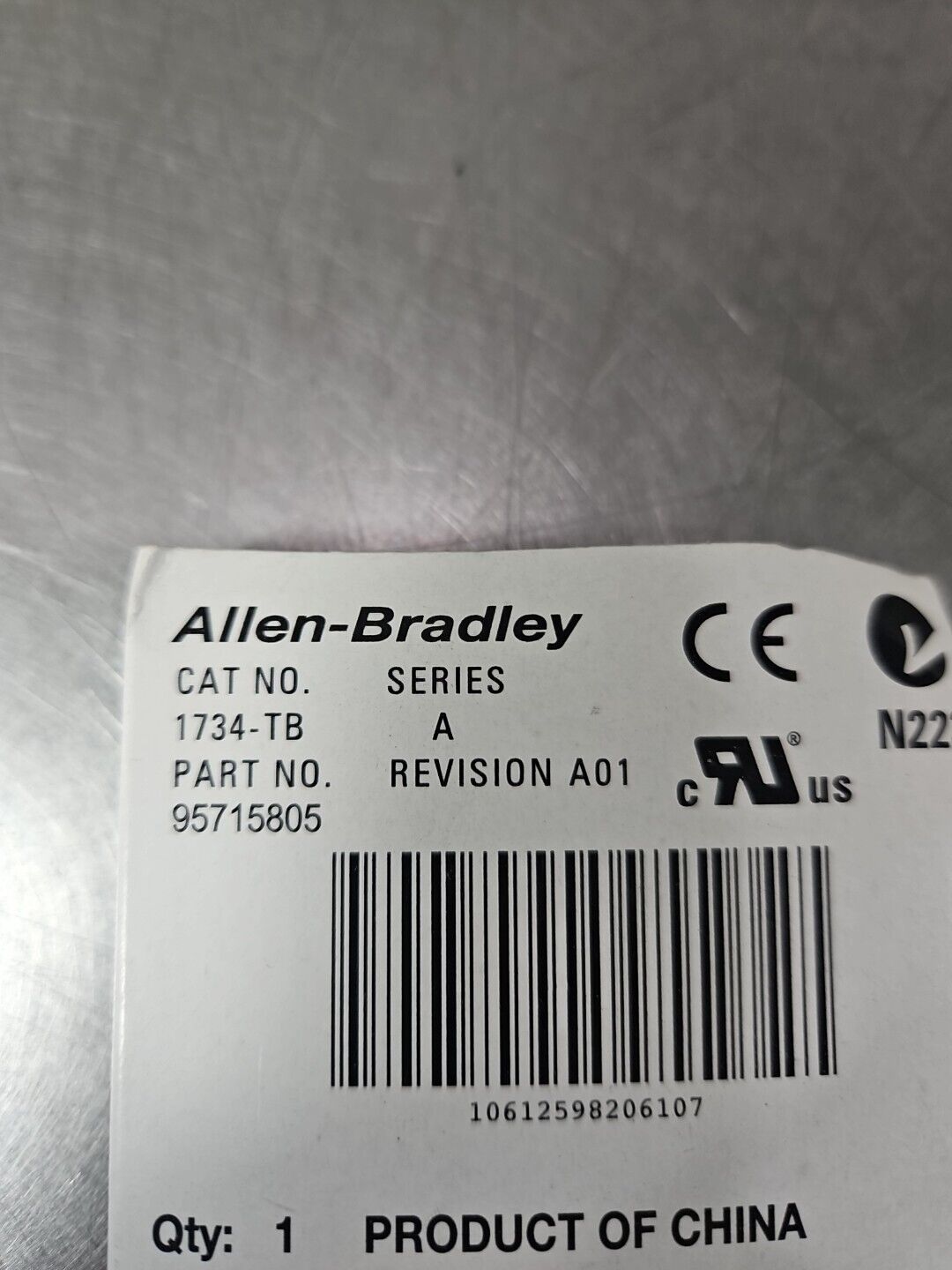 Allen-Bradley 1734-TB Ser A Terminal Base POINT I/O 1734RTB Module.     Loc3D-30
