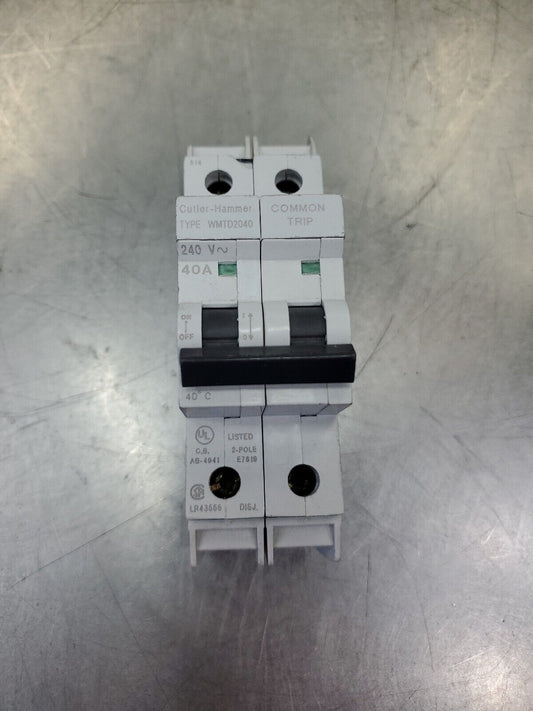 Cutler Hammer WMTD2040 40A 2P 240V CIRCUIT BREAKER.                           4G
