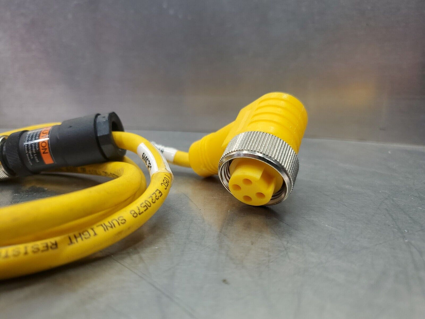 Turck WKM-40-10M (Cut to 3FT) PLC Cable.                                      5D