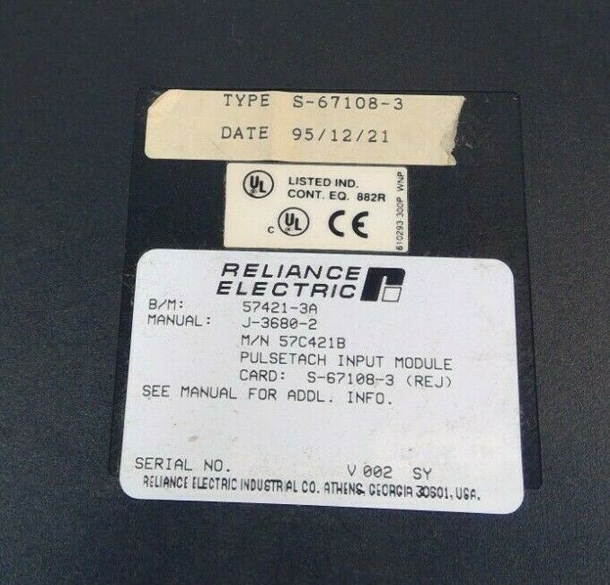 Reliance Electric - 57C421B - Pulsetach Input Module                          3C