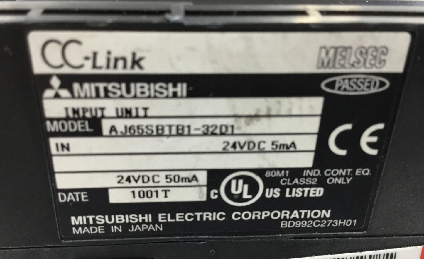 Mitsubishi AJ65SBTB1-32D1 Input Unit 24VDC       3C-2