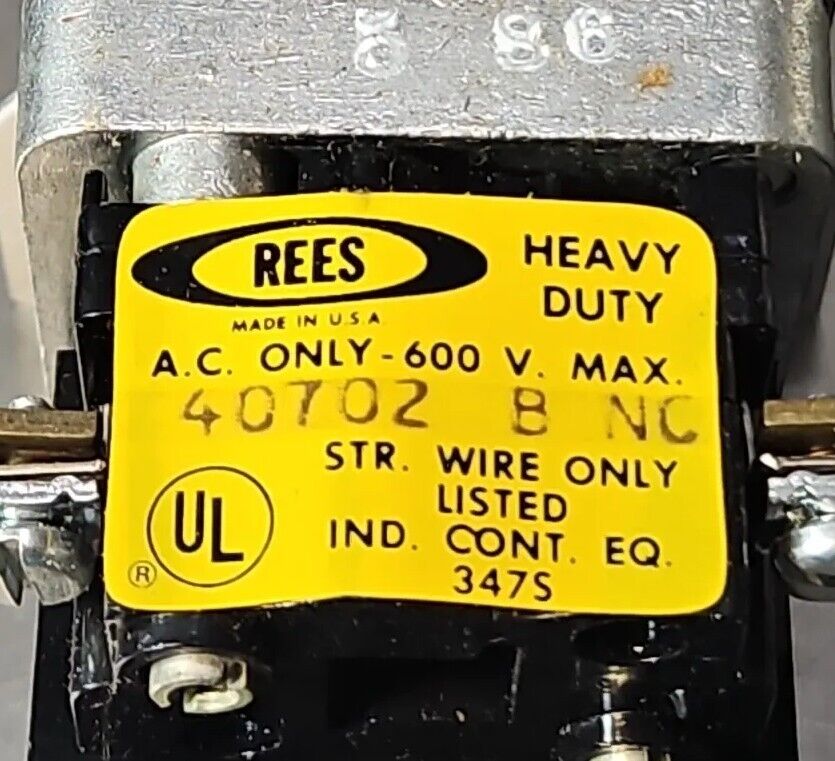 Rees 40702-B-NC Auxiliary Block.                                       Loc4E-31