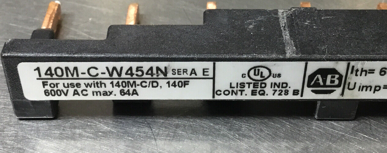 ALLEN BRADLEY  140M-C-W454N /A  Compact Bus Bar 600A AC max. 64A       4C