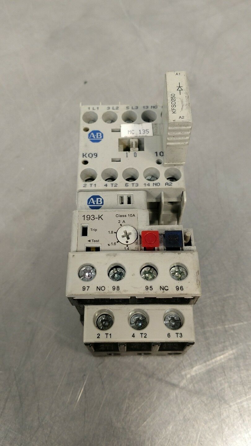 100k09 ALLEN BRADLEY 100-K09*10 CONTACTOR 4E-12 – Palmetto Automation Inc.