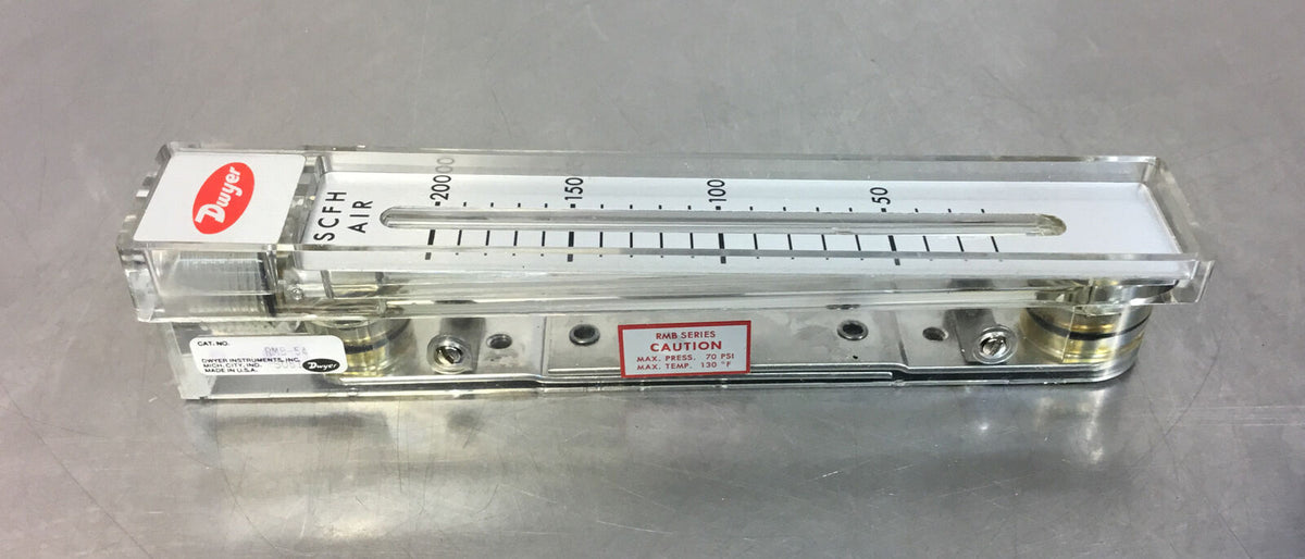 Dwyer RMB-54 Rate-Master Air Flowmeter, 10-200 SCFH    6E