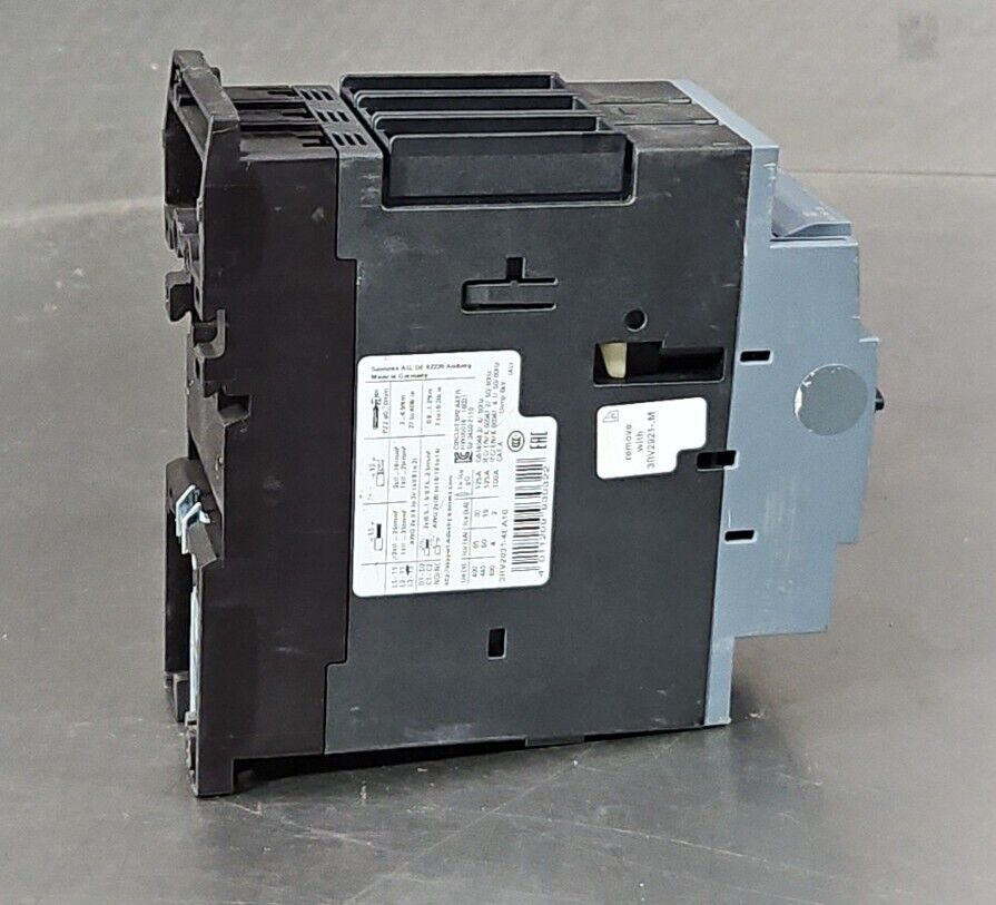 SIEMENS SIRIUS 3RV2031-4EA10 MOTOR CONTROLLER CIRCUIT BREAKER.             4E-18