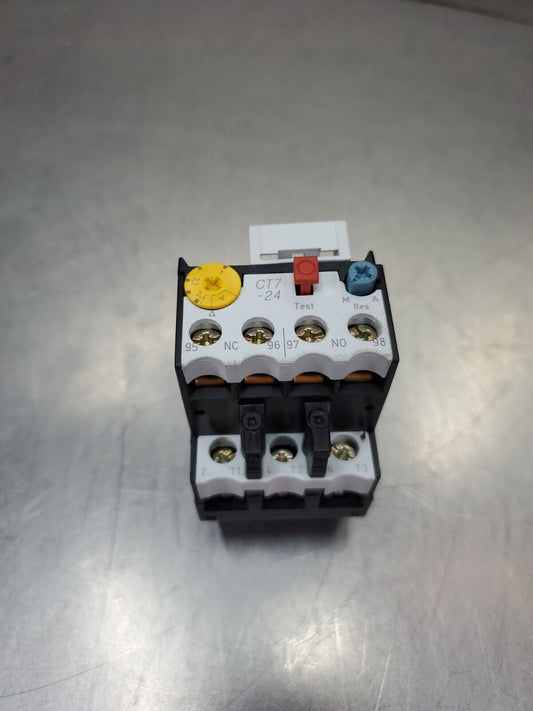 SPRECHER + SCHUH CT7-24-4 2.4-4A THERMAL OVERLOAD RELAY.                   4E-17