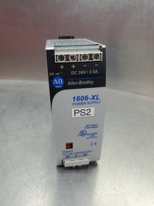 Allen Bradley 1606-XL60D Power Supply 24 V DC/ 2.5A.                          4D
