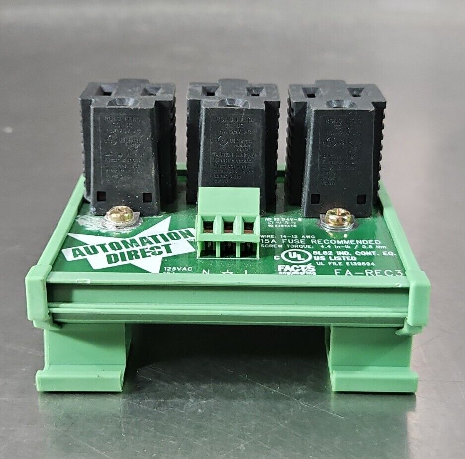 Automation Direct FA-REC3 Receptable Board                                4E-17