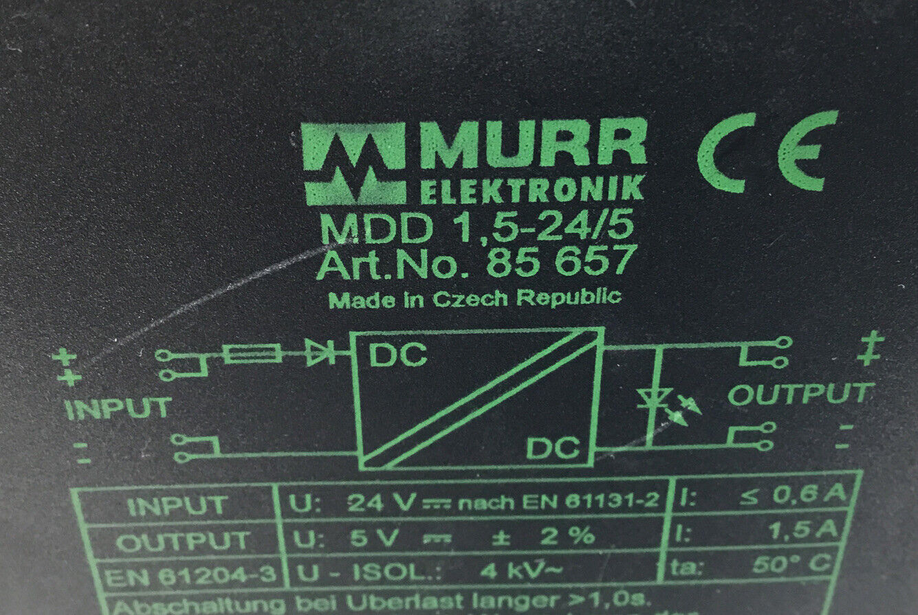 MURR ELEKTRONIK  MDD 1.5-24/5  CONVERTER SWITCH    3D-2