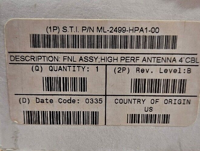 ML-2499-HPA1-00 High Performance Antenna.                               Loc 5C-1
