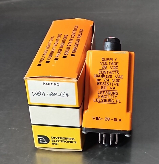 Diversified Electronics VBA-28-DLA TIME DELAY RELAY.                     Loc3D-9