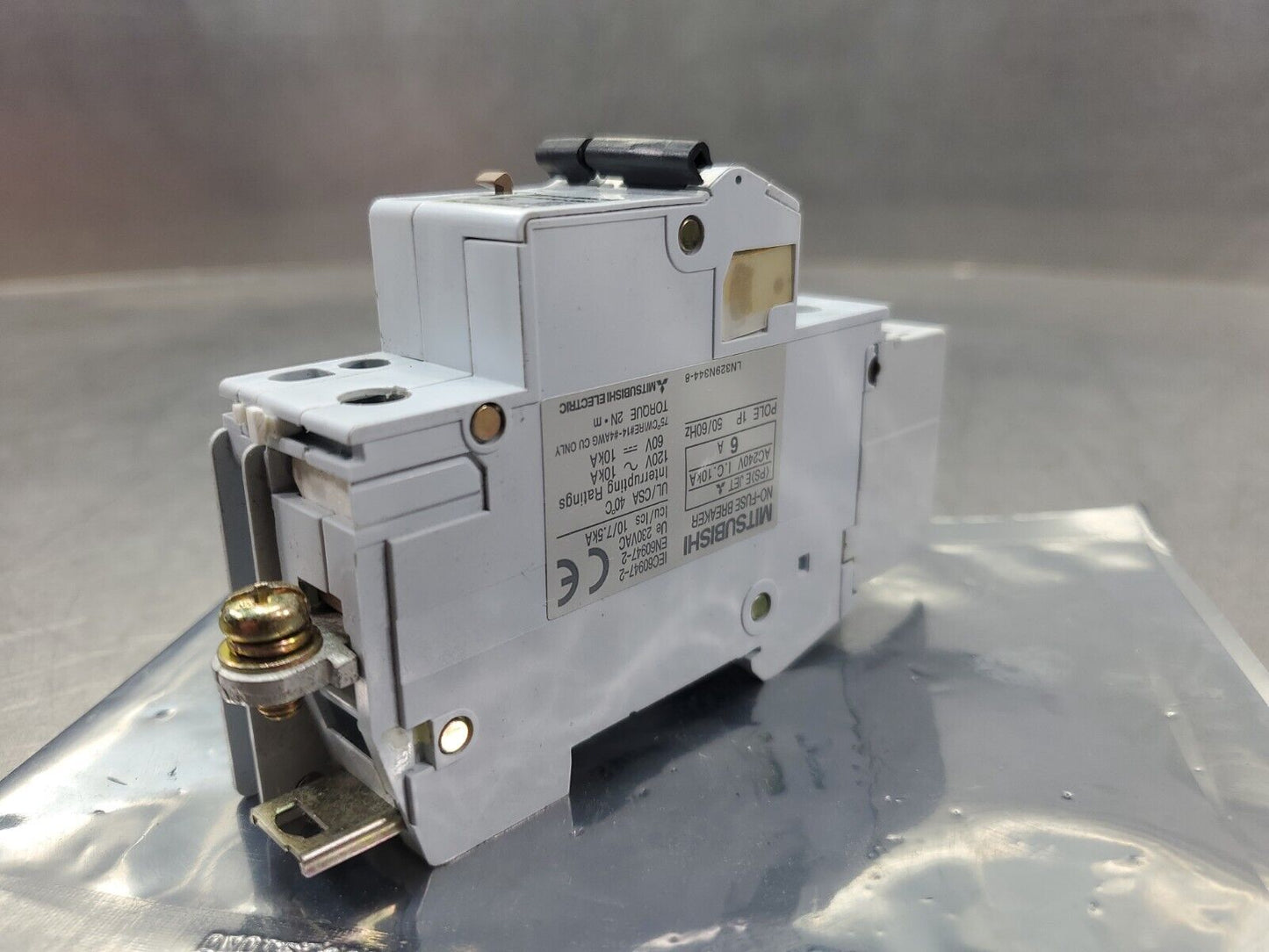 Mitsubishi Electric NF50-SMU 6A Breaker w/AX-05SMU Module.                  4E-8