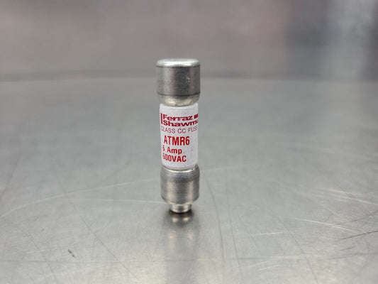 Ferraz Shawmut ATMR6 Class CC Current Limiting Fuse, 6A 600V            4D-BOX#3