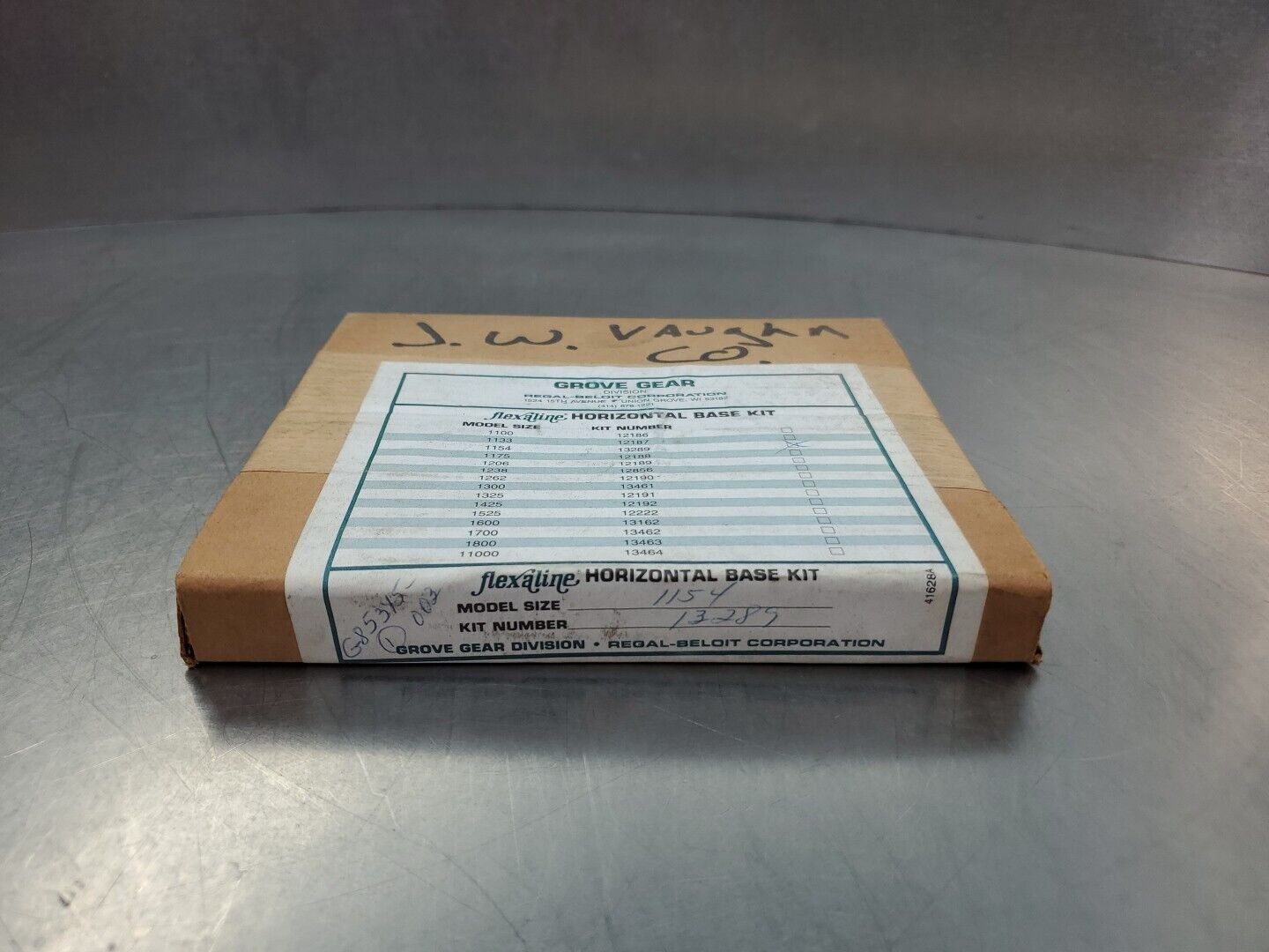 Grove Gear FLEXALINE 13289 (Size 1154) Horizontal Base Kit.                4E-27