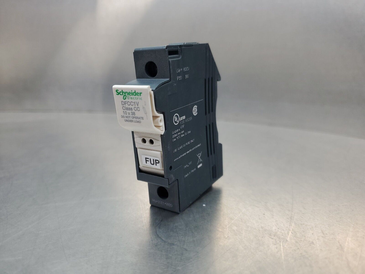 Schneider Electric DFCC1V Class CC 10x38 Fuse Disconnector Module.          4E-5