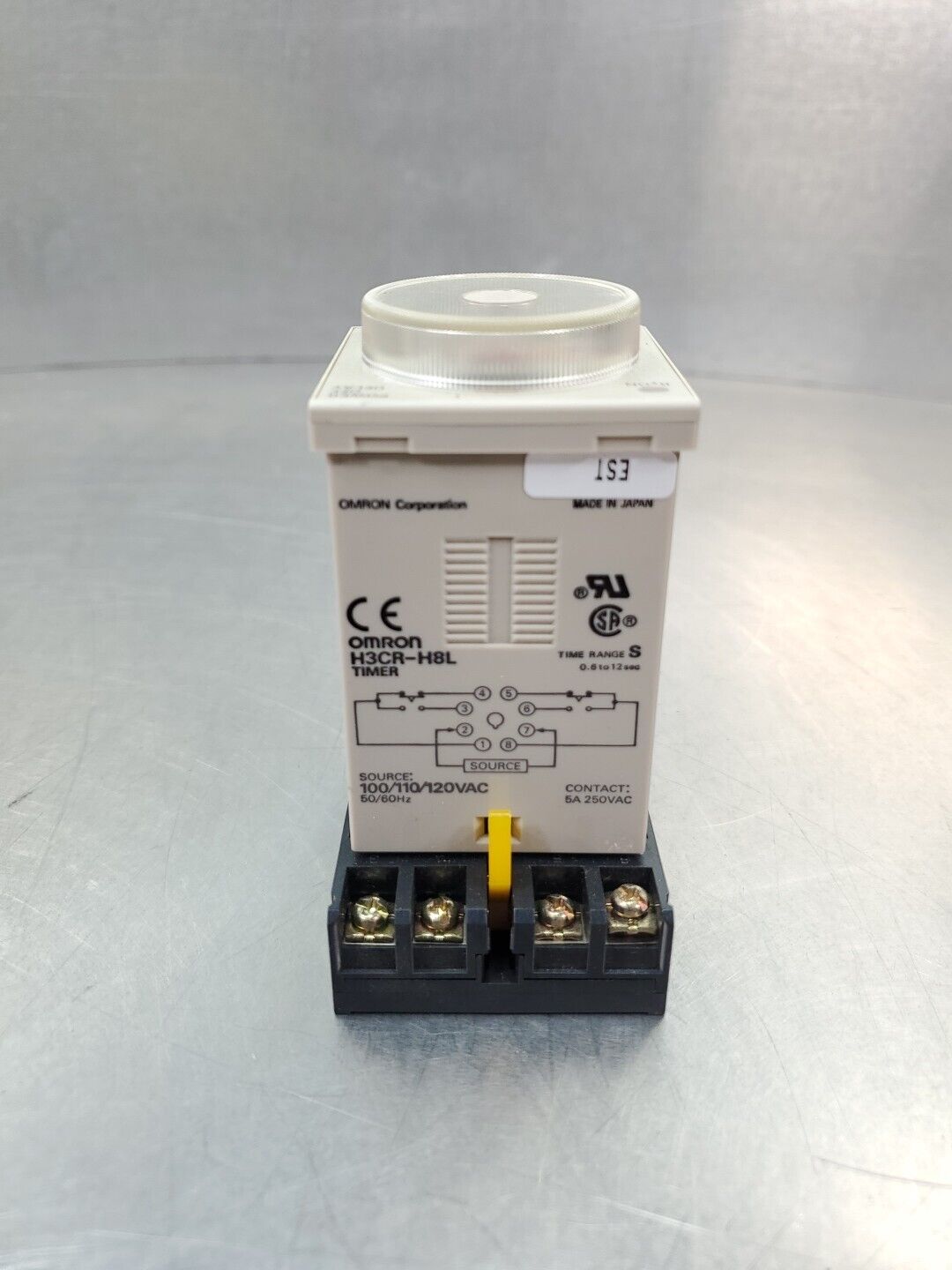 Omron H3CR-H8L Timer Module w/2-M4X20 Base.                                4C-25