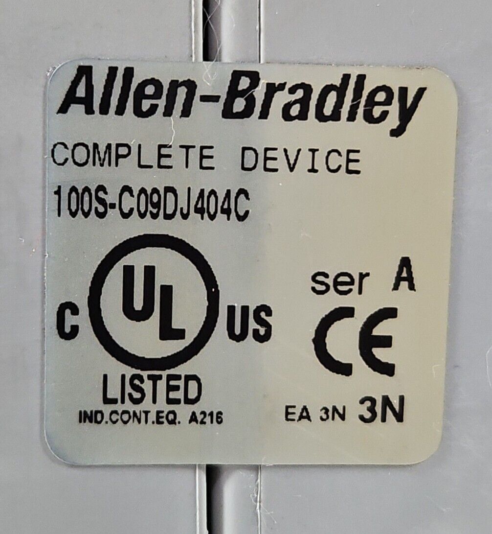 Allen-Bradley  100S-C09DJ404C  Ser A (Complete Devic) Safety Contactor.    4E-17