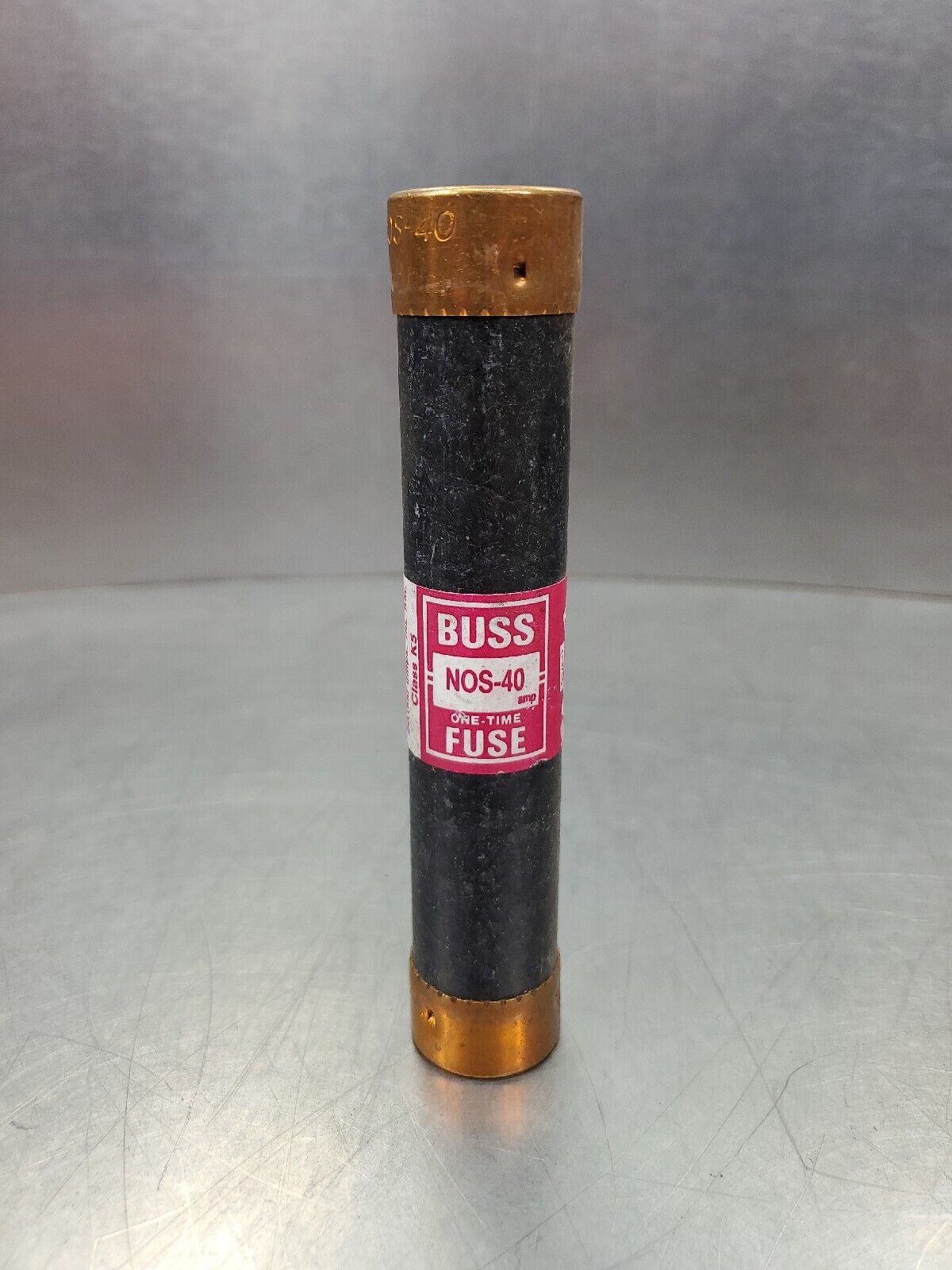 Bussmann NOS-40 600V 50000Amp One-Time Fuse.                                  4D