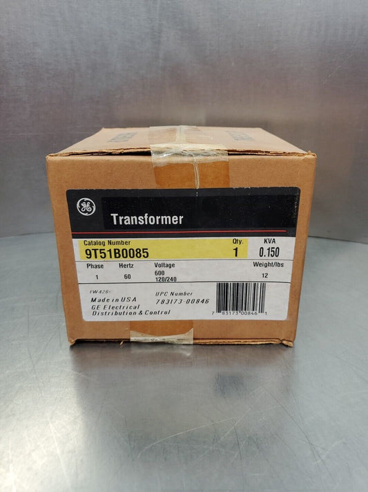 GE 9T51B0085 TRANSFORMER, 0.150kVA, 60Hz, 600/120/240V.                    4E-29