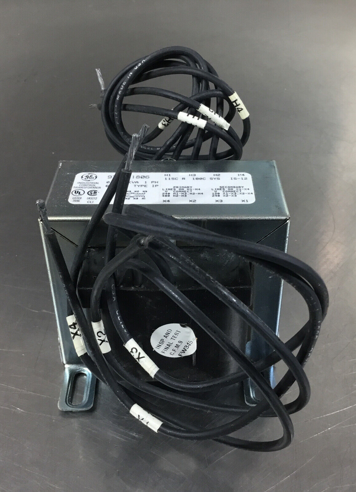 GENERAL ELECTRIC  9T58L1806  Core & Coil Transformer 1Ph 0.200 KVA      4C-20
