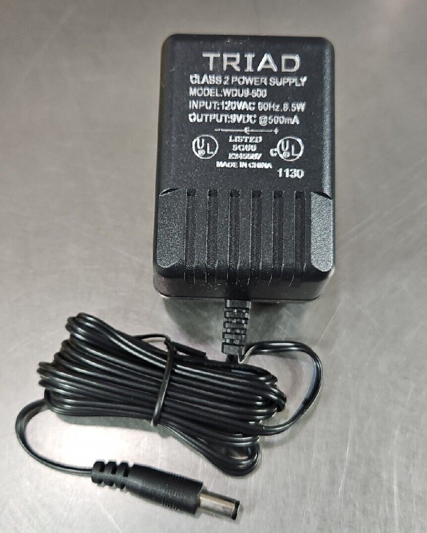 TRIAD WDU9-500. AC Adapter for Triad Magnetics WDU.                    Loc 4E-13