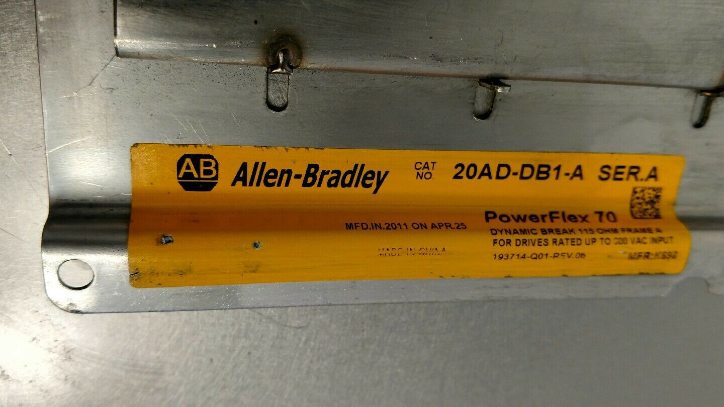 Allen-Bradley PowerFlex 70 DB Resistor 20AD-DB1-A Ser A 115 OHM Frame A Loc 1B