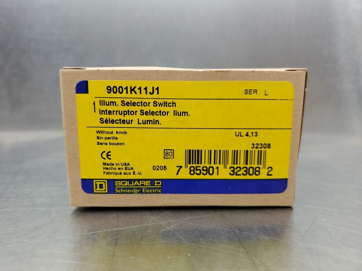 SQUARE D 9001K11J1 Ser. L Illuminated  Selector Switch.                    4B-24