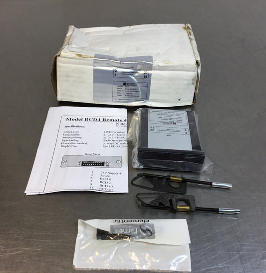 WESCHLER BCD-4  /  BCD4   Remote 4 Digit BCD Input Display.    2D
