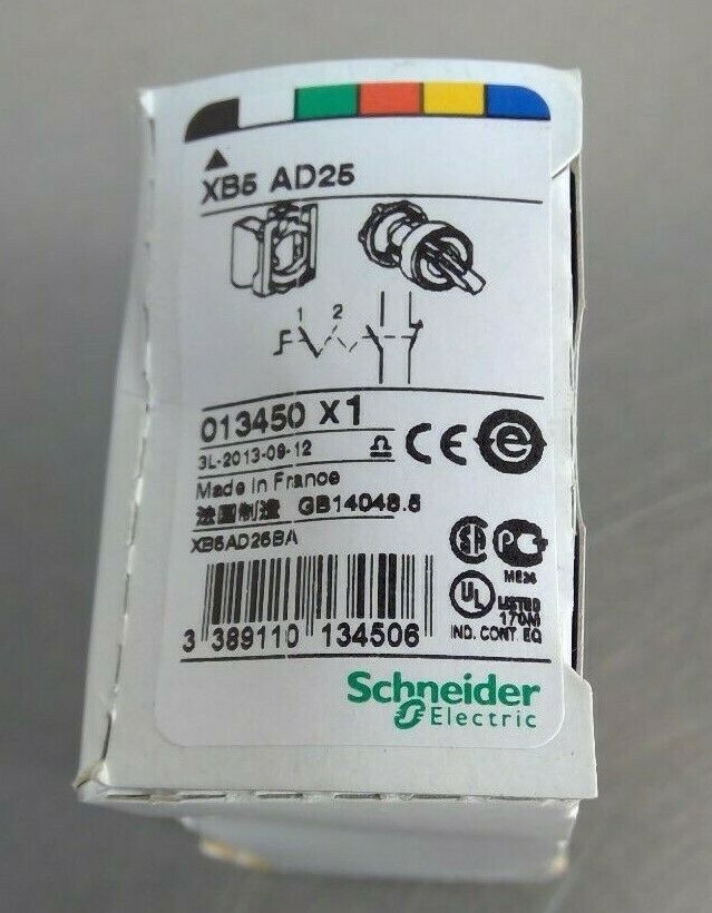 Schneider Electric XB5 AD25 Selector Switch 013450 XB5AD25 4D