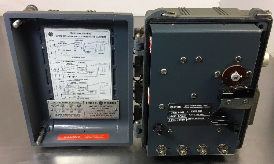 GE WATT-VAR Transducer Cat #50-233123AAAC1 Use on 120V 1 Ph 3-Ph & 4 Wire   1G