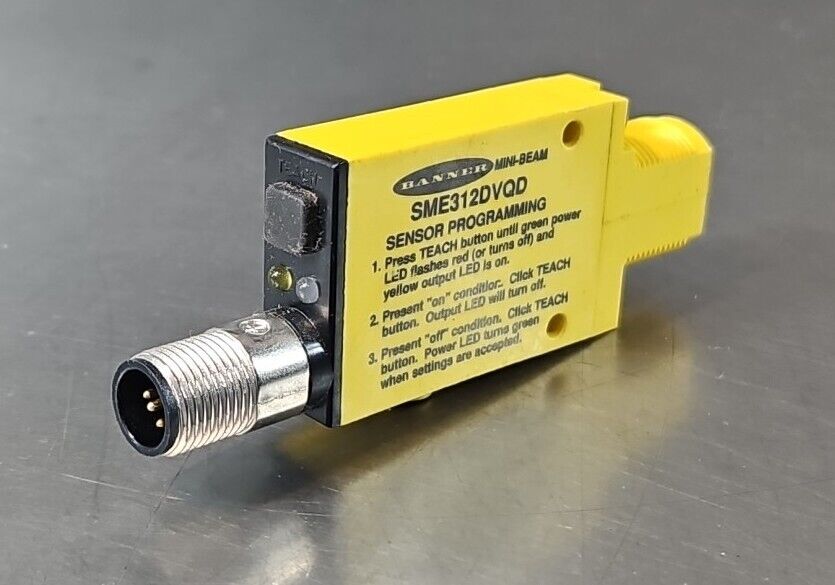 Banner SME312DVQD Mini Beam Expert Diffuse Photoelectric Sensor         Loc5E-19