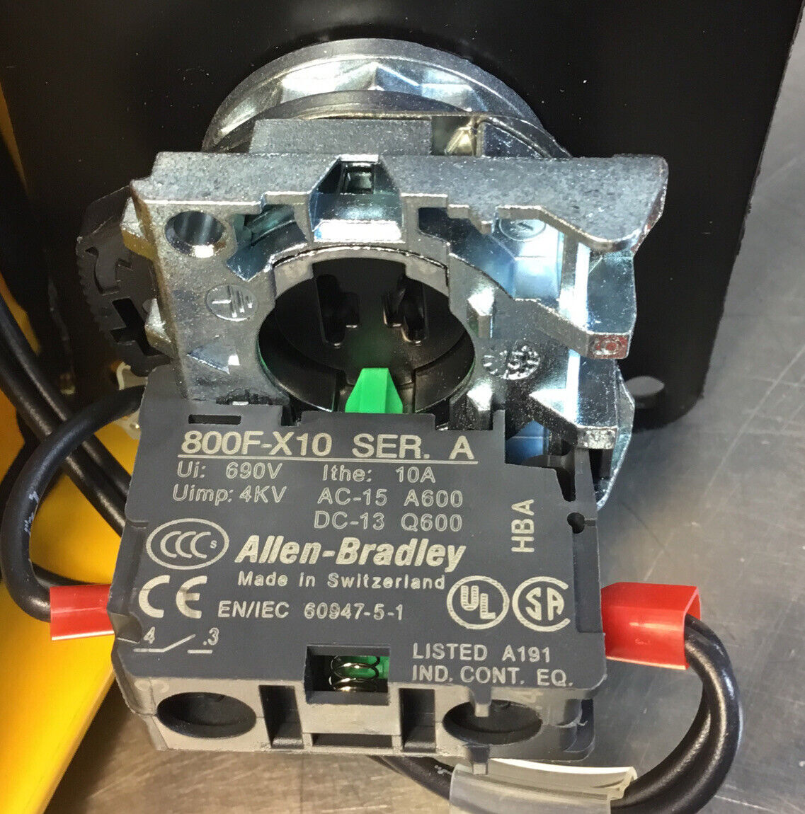 Allen Bradley  800F-X10 /A Push Button Enclosure Spring Return NO  18’  Cord. 5C