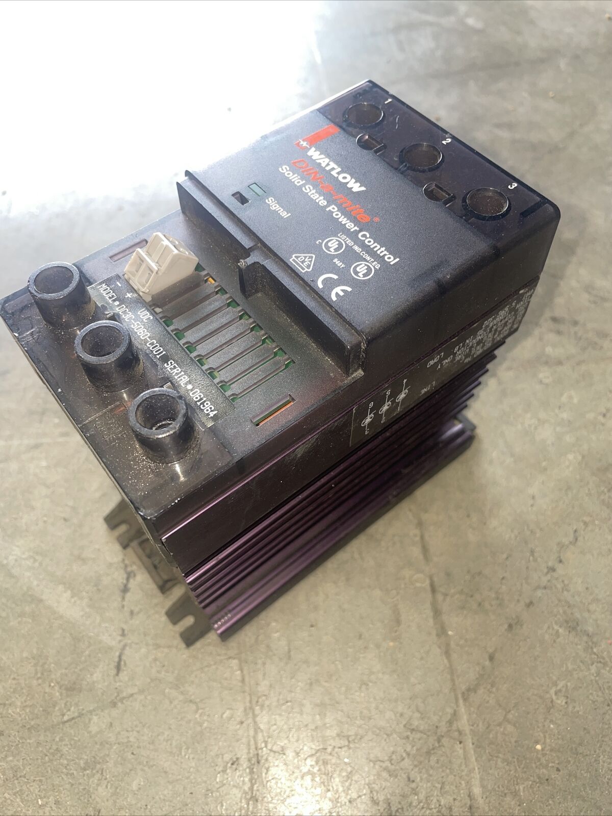 Watlow Model DC3C-5060-C001 SCR 50A Power Controller - 600 VAC @2B