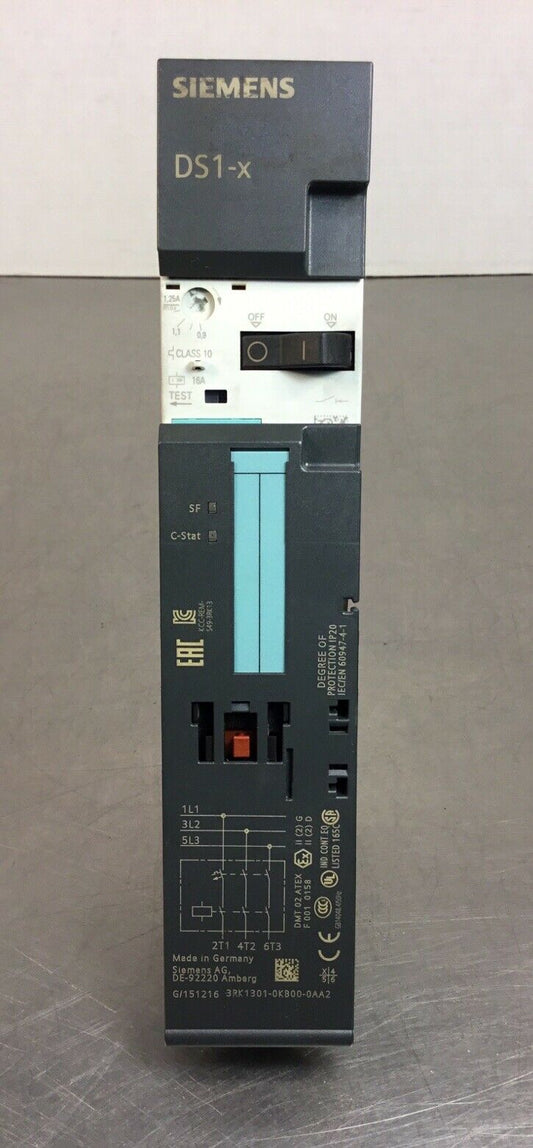 SIEMENS LINE STARTER, 3RK1301-0KB00-0AA2, DSK-1       1E